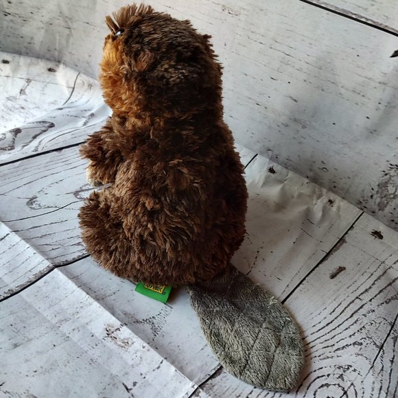 Wild Republic Plush Beaver 8" Plush Brown Stuffed Water Mammal Animal Toy - Picture 3 of 7
